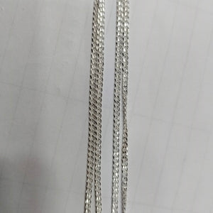 CADENA TEJIDO BARBADO PLATA .925 60 CM 5.6 GR (NUEVO)