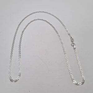 CADENA TEJIDO GUCHI PLATA .925 55 CM 3.3 GR (NUEVO)