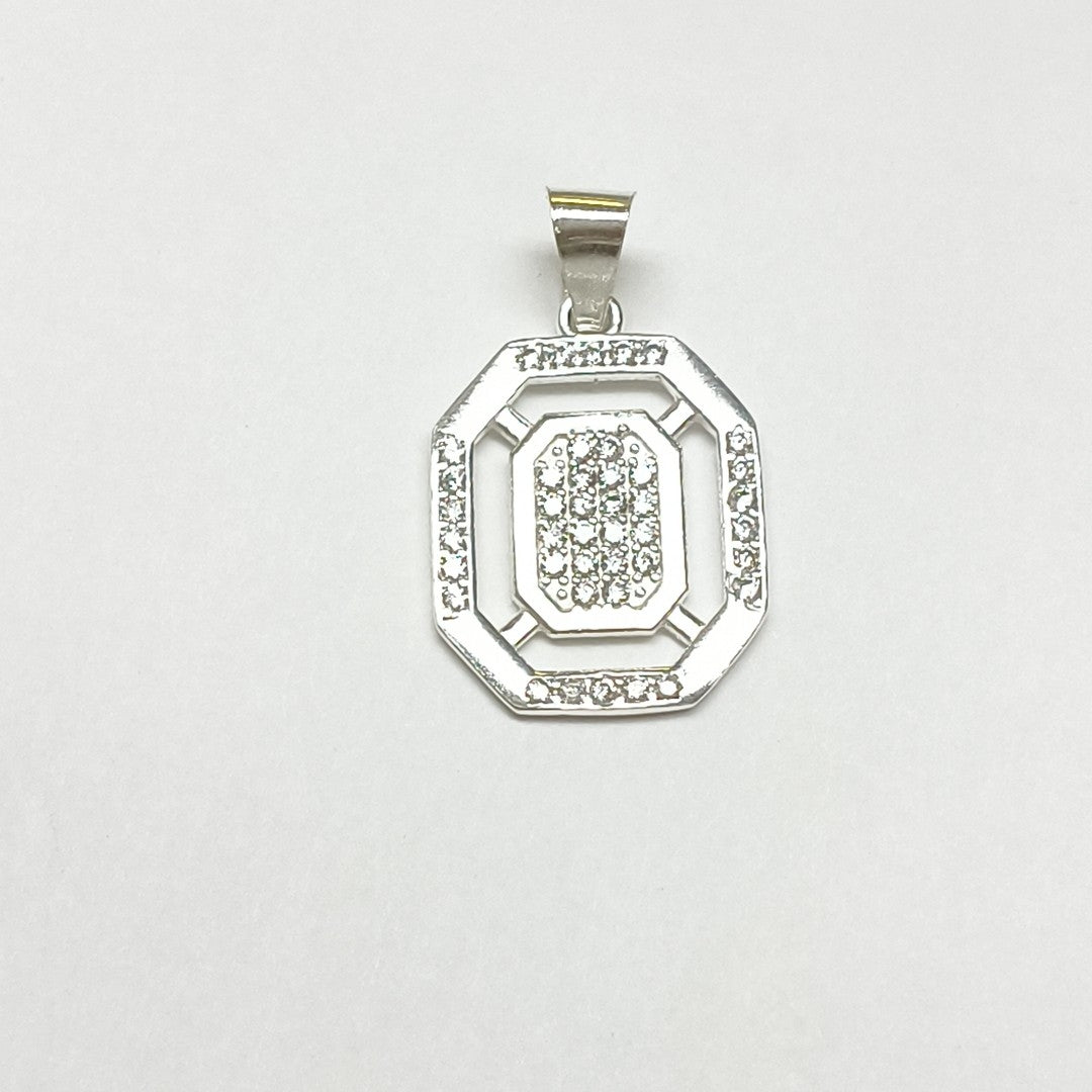 DIJE C/CIRCONIAS PLATA .925 3.4 GR (NUEVO)