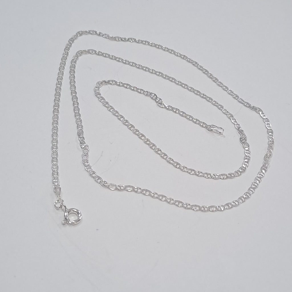 CADENA TEJIDO GUCHI PLATA .925 60 CM 3.8 GR (NUEVO)