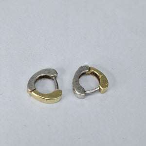 ARRACADAS PAR ORO, ORO COMBINADO 14 K 2.3 GRMS (SEMINUEVO)