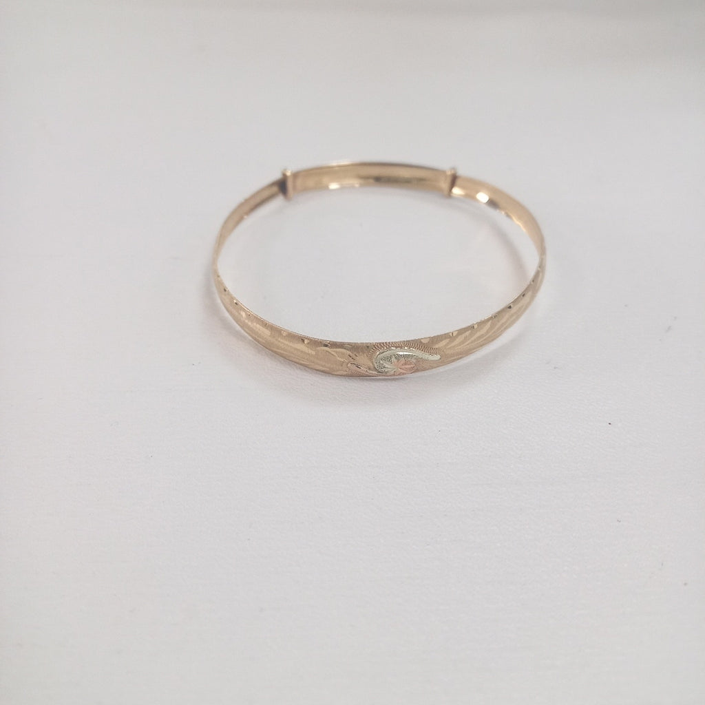 PULSERA RIGIDA ORO 10 K 4.9 GRMS (SEMINUEVO)