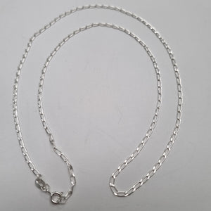 CADENA TEJIDO ESLABONES PLATA .925 55 CM 2.9 GR (NUEVO)