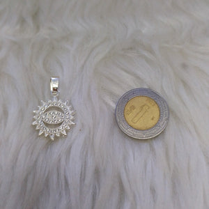 DIJE OJO MAGICO CON CIRCONIAS PLATA .925 2 GR (NUEVO)