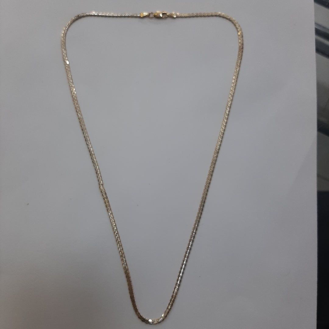 CADENA ORO, ORO COMBINADO 14 K 10.8 GRMS (SEMINUEVO)