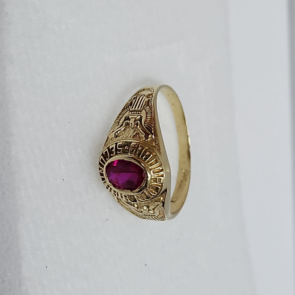 ANILLO DE GRADUACIÓN ORO 10 K 2,60 GRMS (SEMINUEVO)
