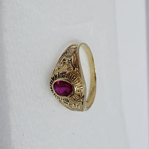 ANILLO DE GRADUACIÓN ORO 10 K 2,60 GRMS (SEMINUEVO)