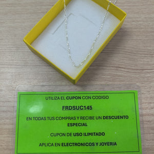 CADENA TEJIDO 3X1 PLATA .925 50 CM 2.2 GR (NUEVO)