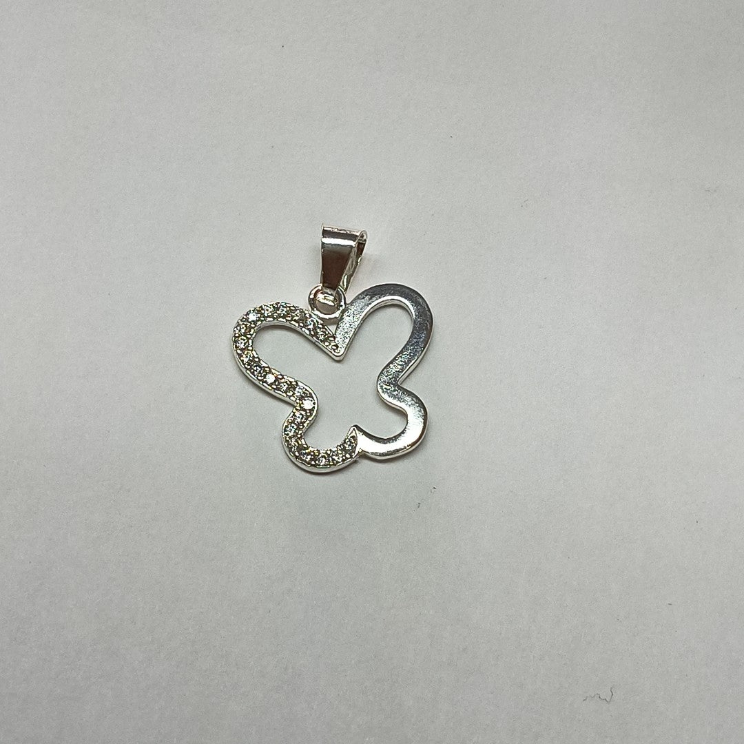 DIJE MARIPOSA C/CIRCONIAS PLATA .925 2.2 GR (NUEVO)