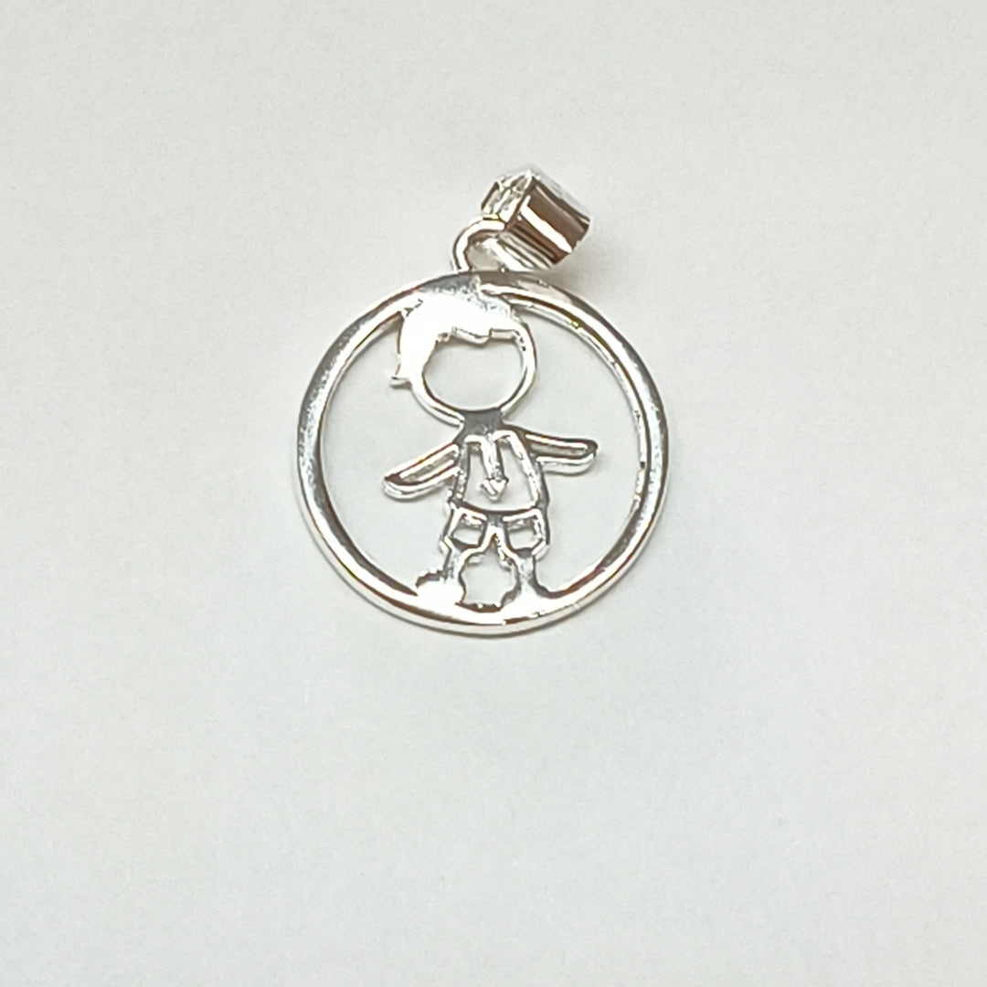 DIJE NIÑO PLATA .925 2 GR (NUEVO)