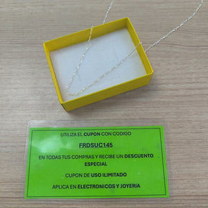 CADENA TEJIDO 3X1 PLATA .925 50 CM 2.2 GR (NUEVO)