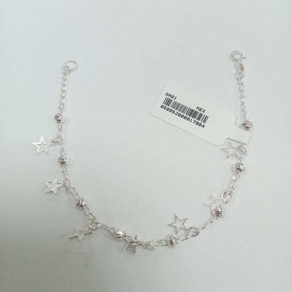 PULSERA TEJIDO ESPECIAL PLATA .925 18 CM 3.1 GR (NUEVO)
