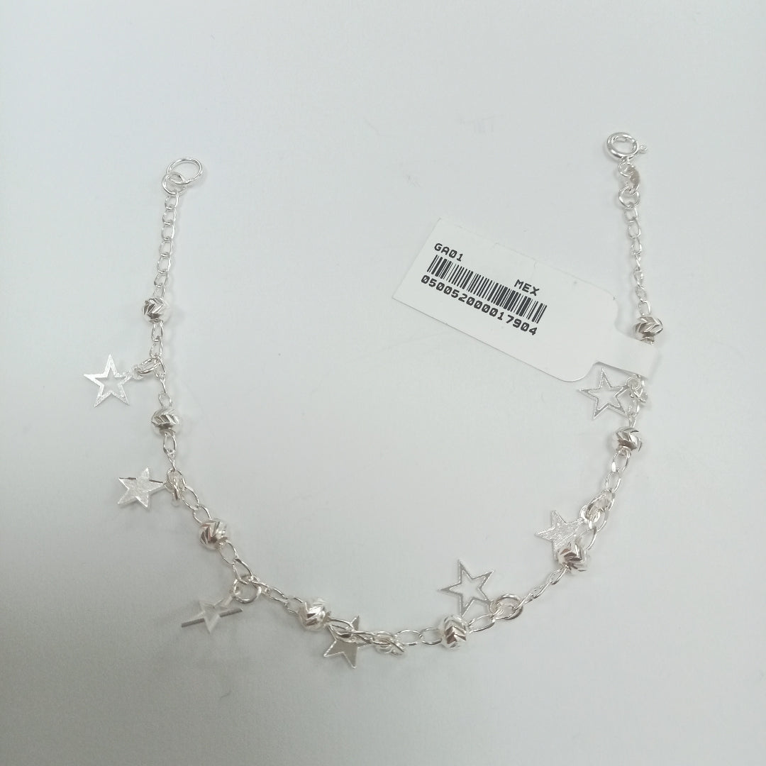 PULSERA TEJIDO ESPECIAL PLATA .925 18 CM 3.1 GR (NUEVO)