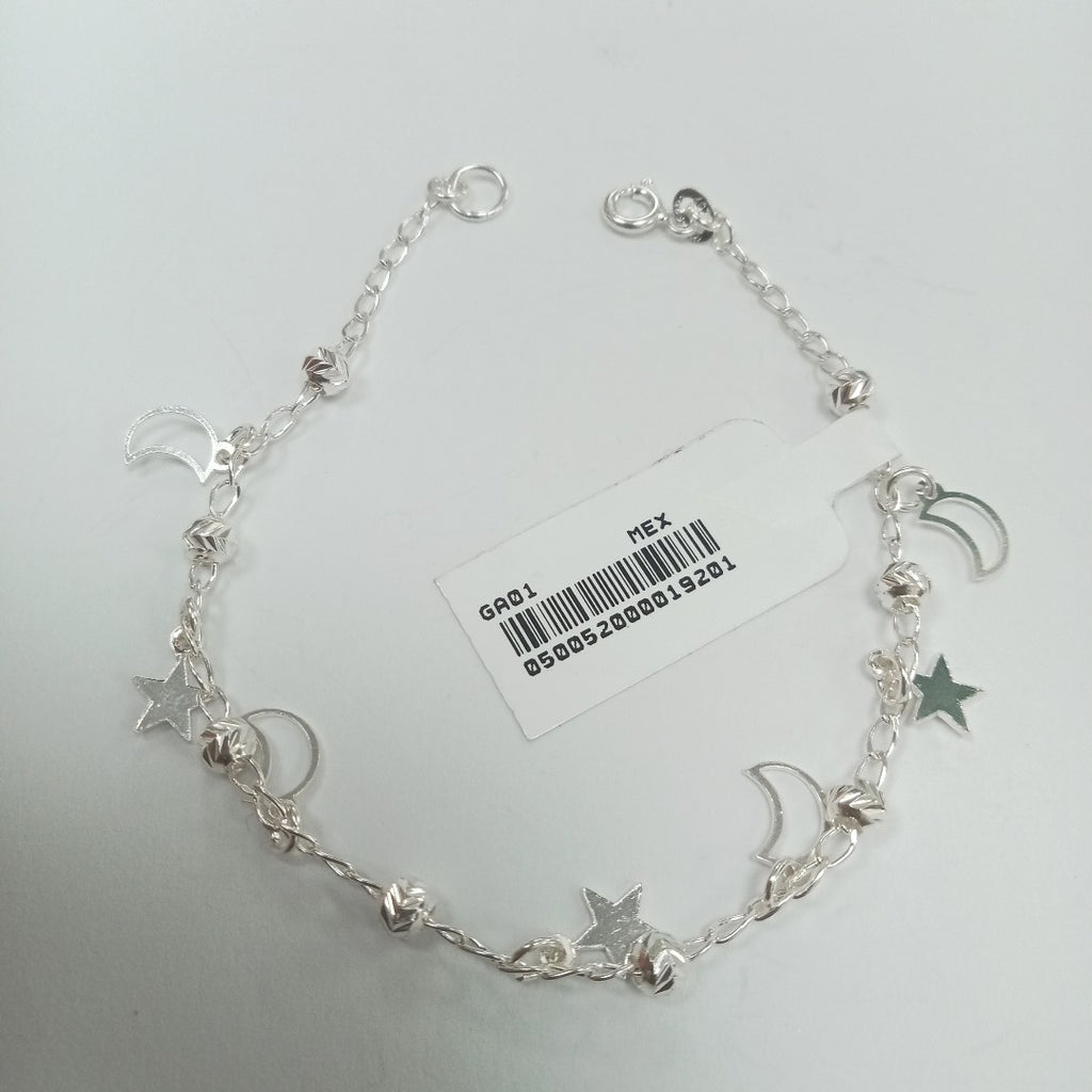 PULSERA TEJIDO TEJIDO ESPECIAL PLATA .925 18 CM 3.1 GR (NUEVO)