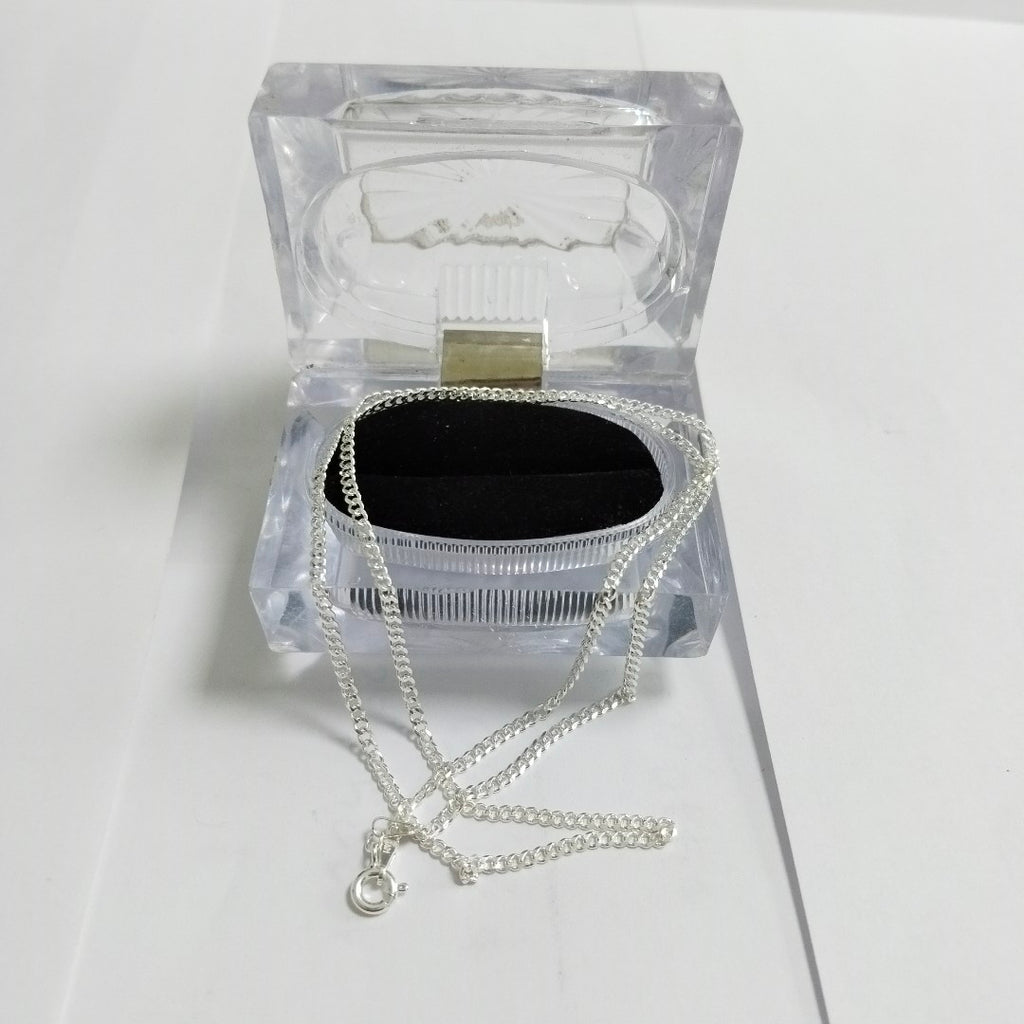 CADENA TEJIDO BARBADO PLATA .925 55 CM 5.2 GR (NUEVO)