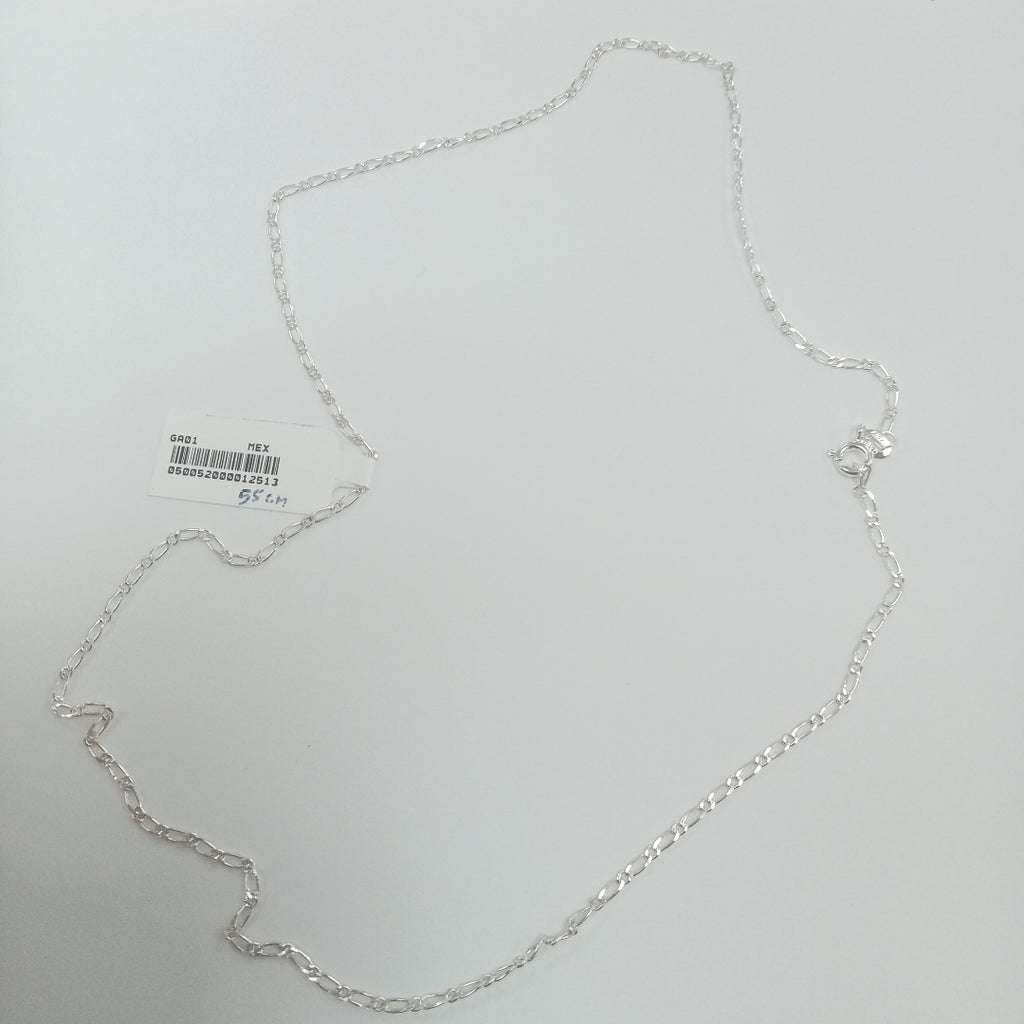 CADENA TEJIDO 1X1 PLATA .925 55 CM 3.3 GR (NUEVO)