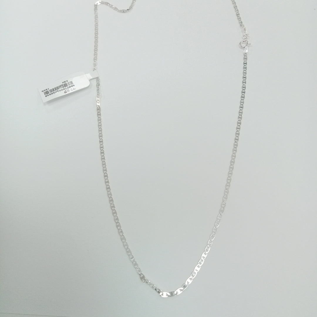 CADENA TEJIDO ESPEJO PLATA .925 60 CM 4.2 GR (NUEVO)