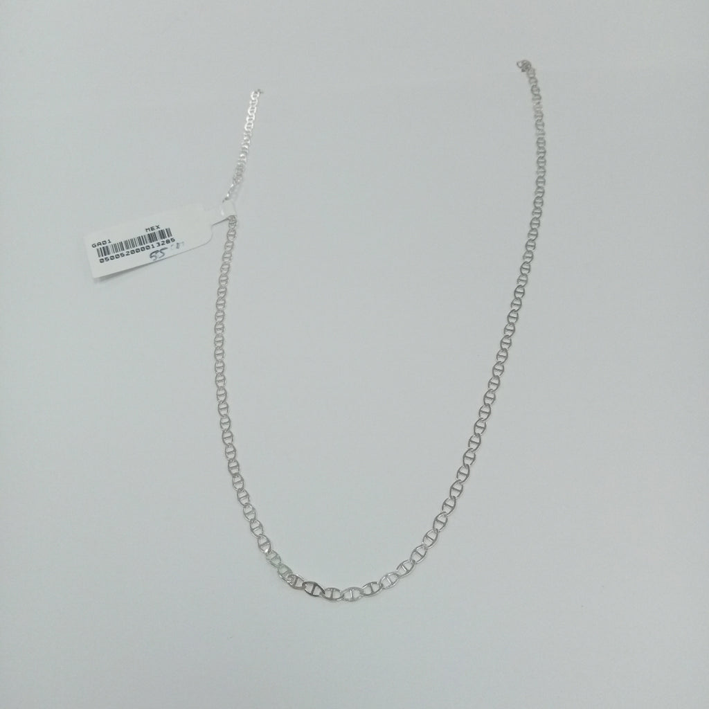 CADENA TEJIDO GUCHI PLATA .925 55 CM 3.2 GR (NUEVO)