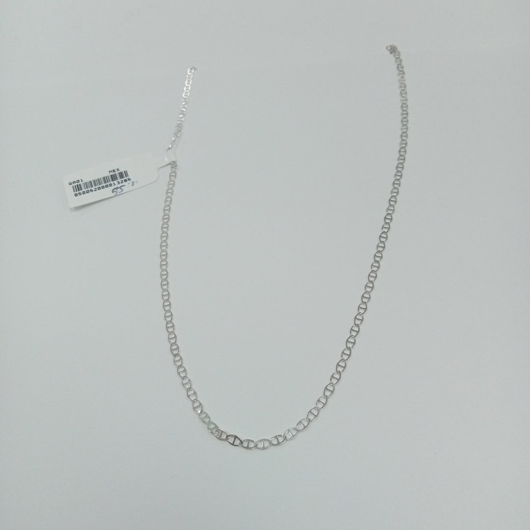 CADENA TEJIDO GUCHI PLATA .925 55 CM 3.2 GR (NUEVO)
