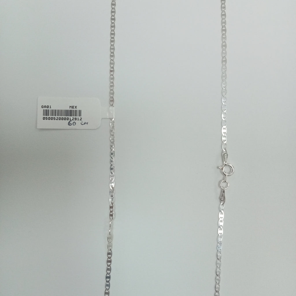 CADENA TEJIDO ESPEJO PLATA .925 60 CM 4.2 GR (NUEVO)
