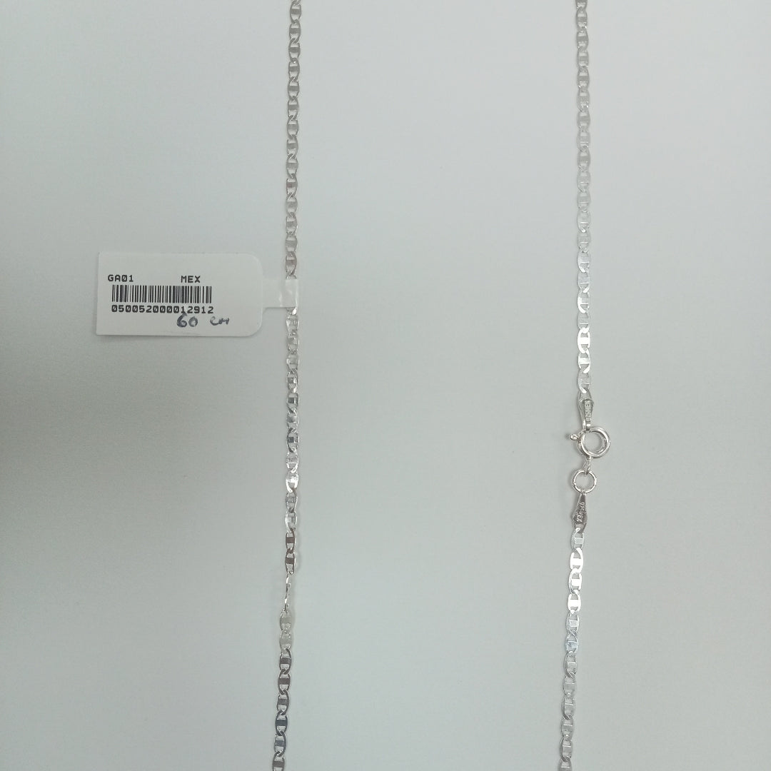 CADENA TEJIDO ESPEJO PLATA .925 60 CM 4.2 GR (NUEVO)