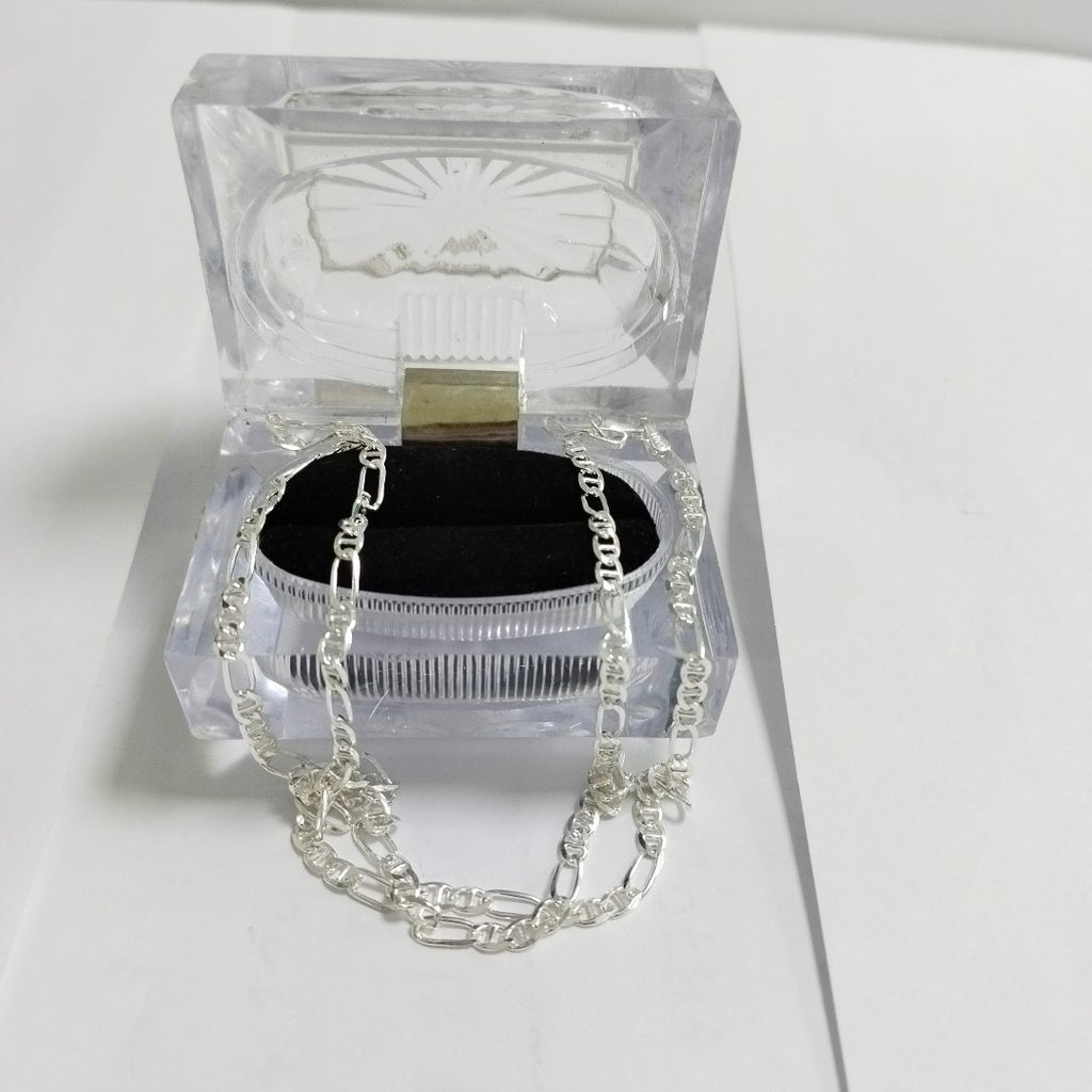 CADENA TEJIDO MARINERO PLATA .925 55 CM 8 GR (NUEVO)