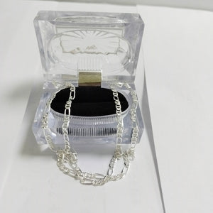 CADENA TEJIDO MARINERO PLATA .925 55 CM 8 GR (NUEVO)