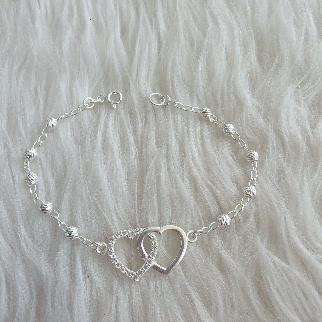 PULSERA TEJIDO TEJIDO ESPECIAL PLATA .925 18 CM 4.1 GR (NUEVO)