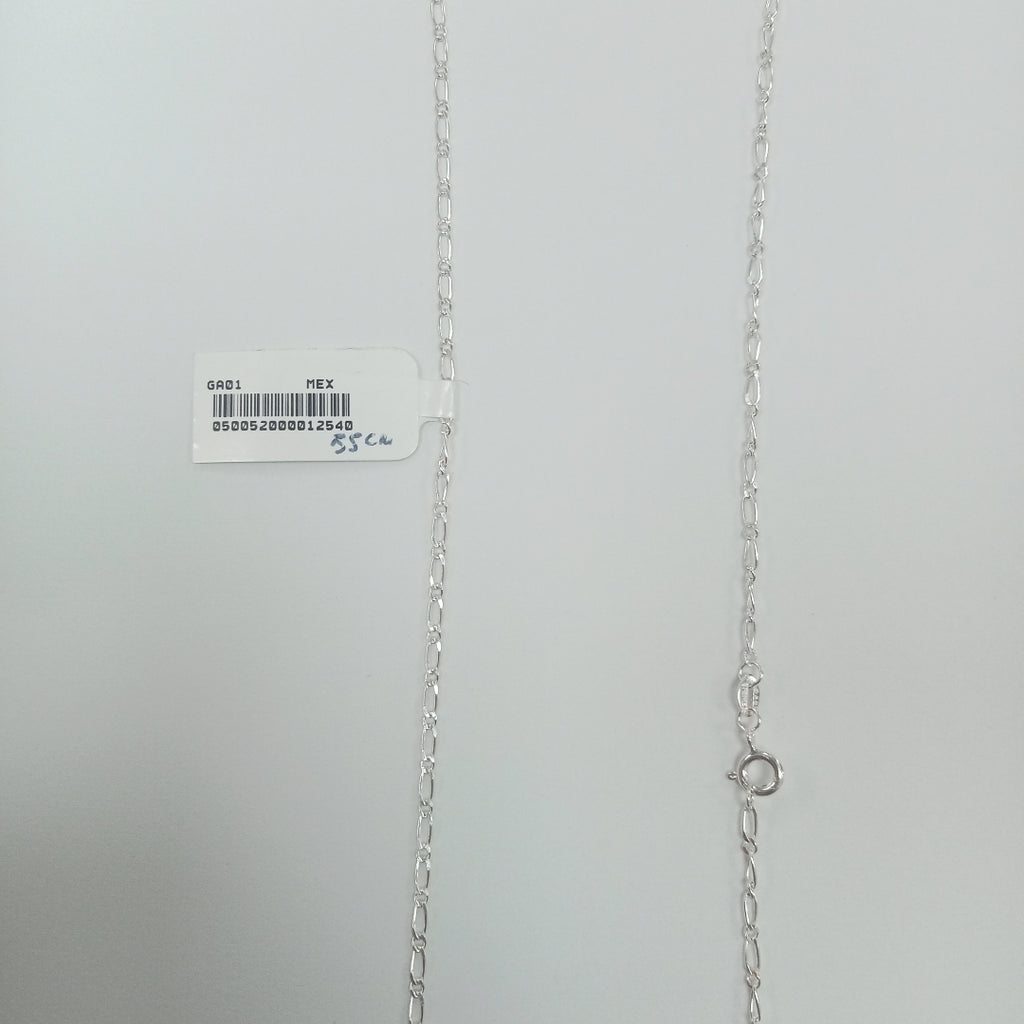 CADENA TEJIDO 1X1 PLATA .925 55 CM 3.3 GR (NUEVO)
