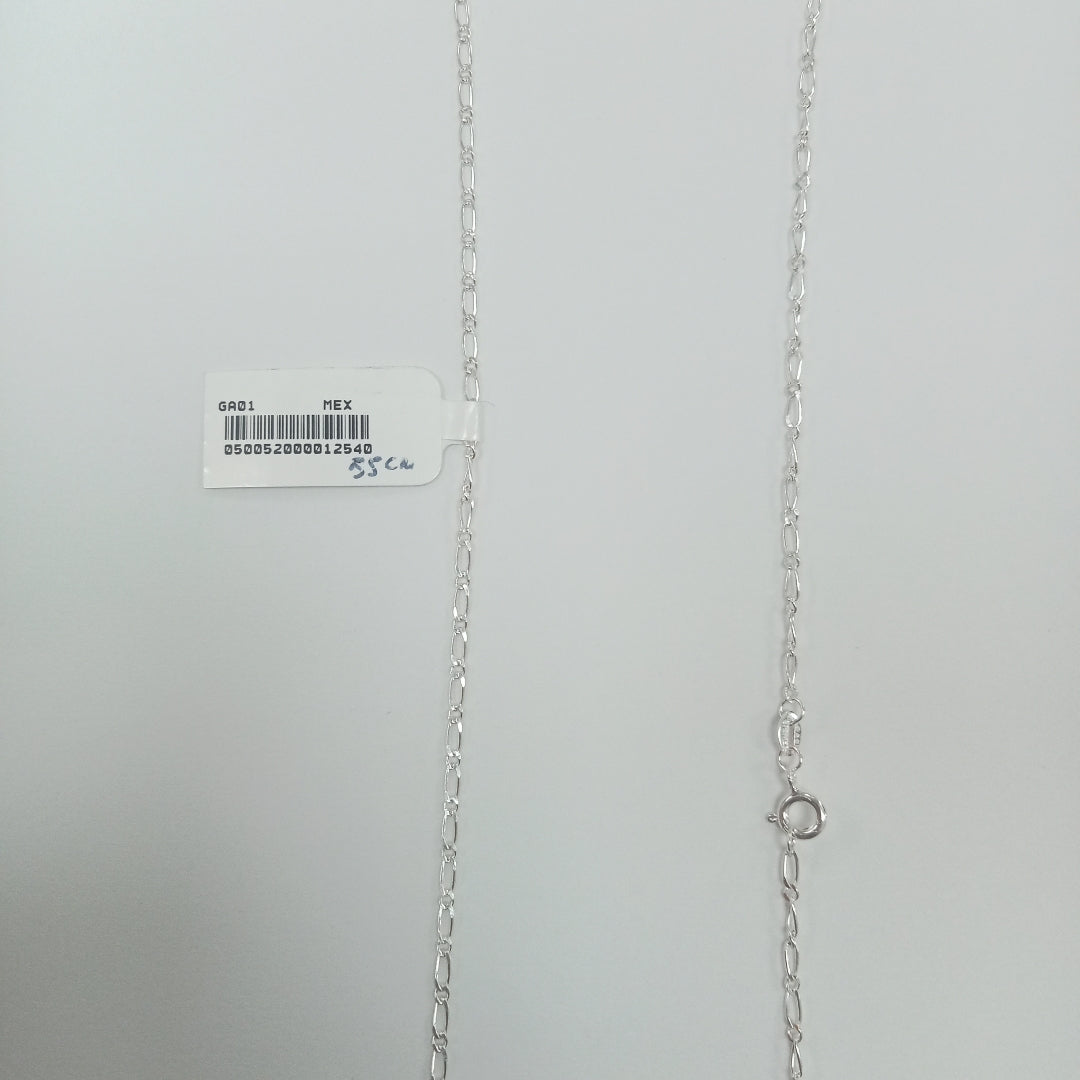 CADENA TEJIDO 1X1 PLATA .925 55 CM 3.3 GR (NUEVO)