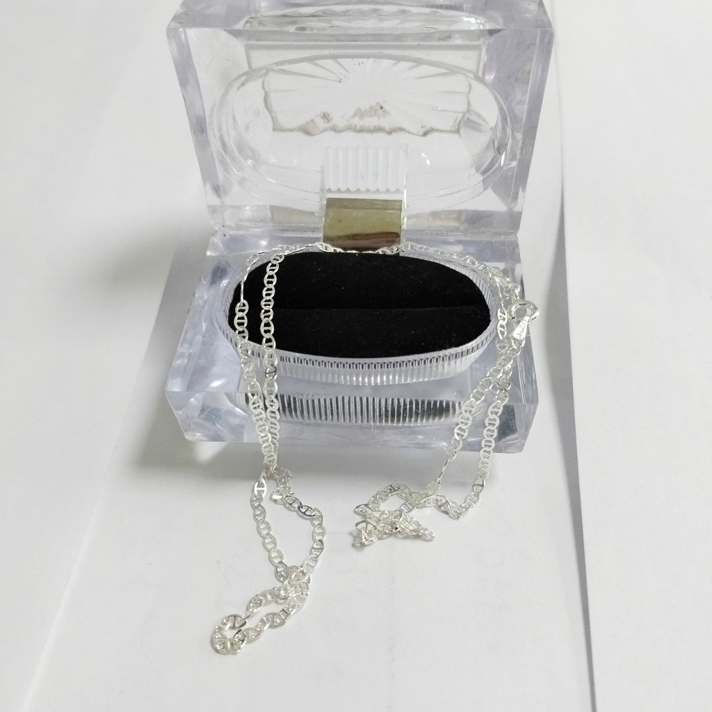 CADENA TEJIDO GUCHI PLATA .925 55 CM 3.4 GR (NUEVO)