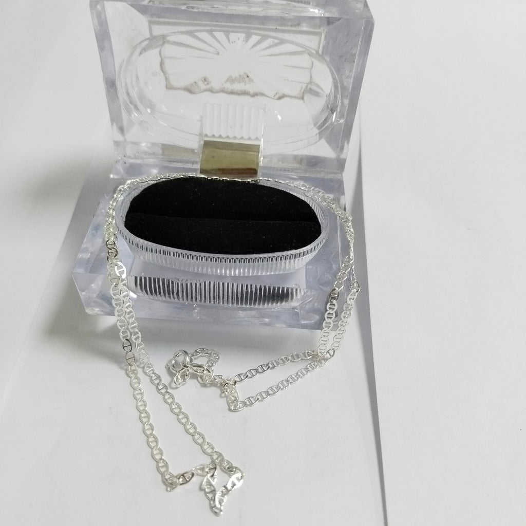 CADENA TEJIDO GUCHI PLATA .925 60 CM 3.7 GR (NUEVO)