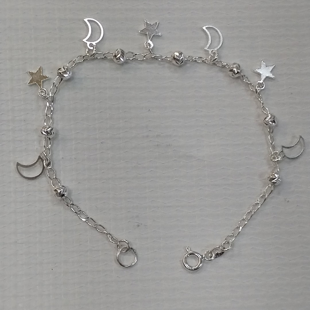 PULSERA TEJIDO TEJIDO ESPECIAL PLATA .925 18 CM 3.1 GR (NUEVO)