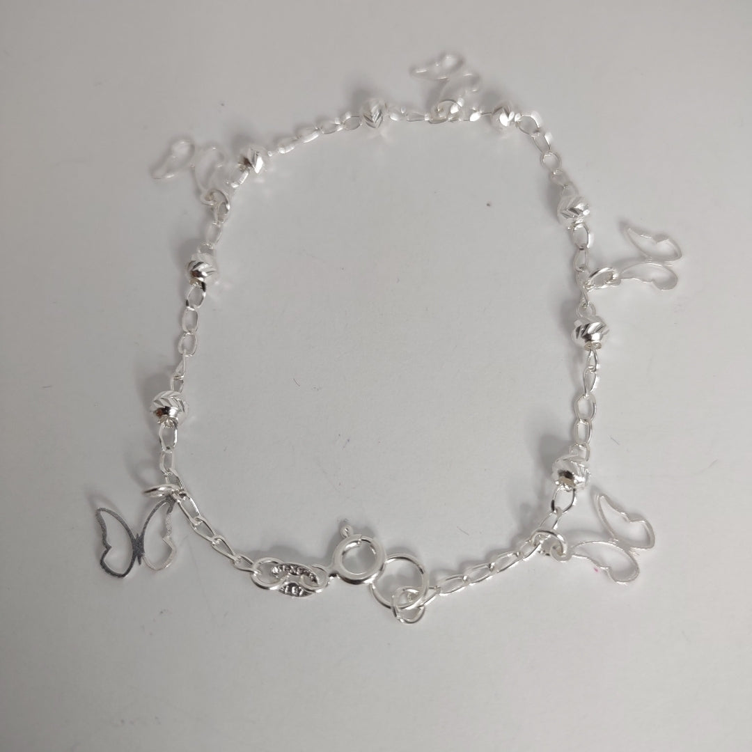 PULSERA TEJIDO ESPECIAL PLATA .925 18 CM 2.8 GR (NUEVO)