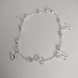 PULSERA TEJIDO ESPECIAL PLATA .925 18 CM 2.8 GR (NUEVO)