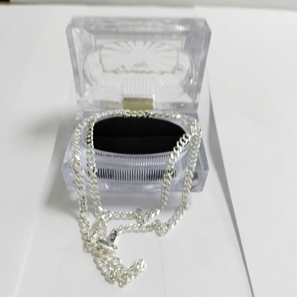 CADENA TEJIDO BARBADO PLATA .925 60 CM 12.8 GR (NUEVO)