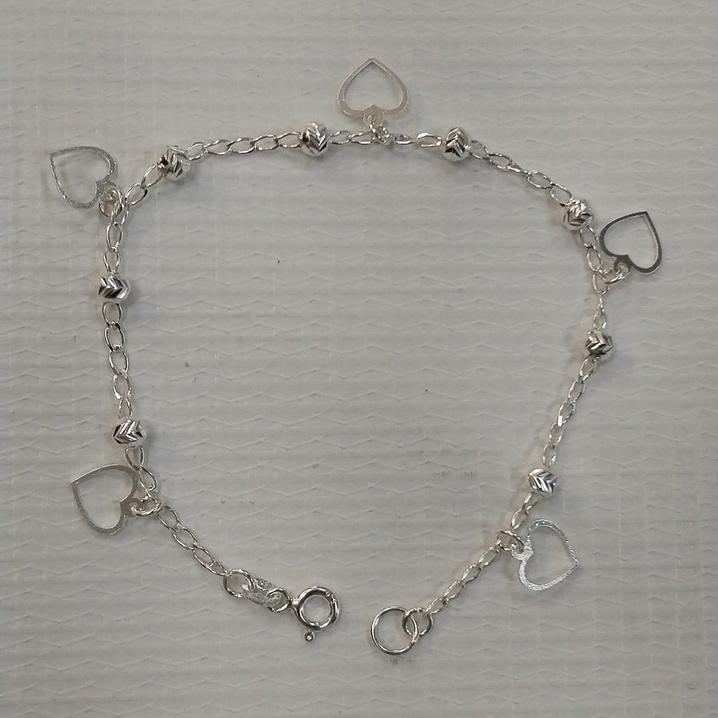 PULSERA TEJIDO ESPECIAL PLATA .925 18 CM 2.7 GR (NUEVO)