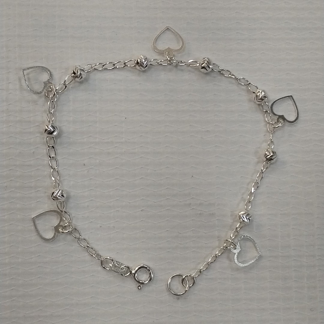 PULSERA TEJIDO ESPECIAL PLATA .925 18 CM 2.7 GR (NUEVO)
