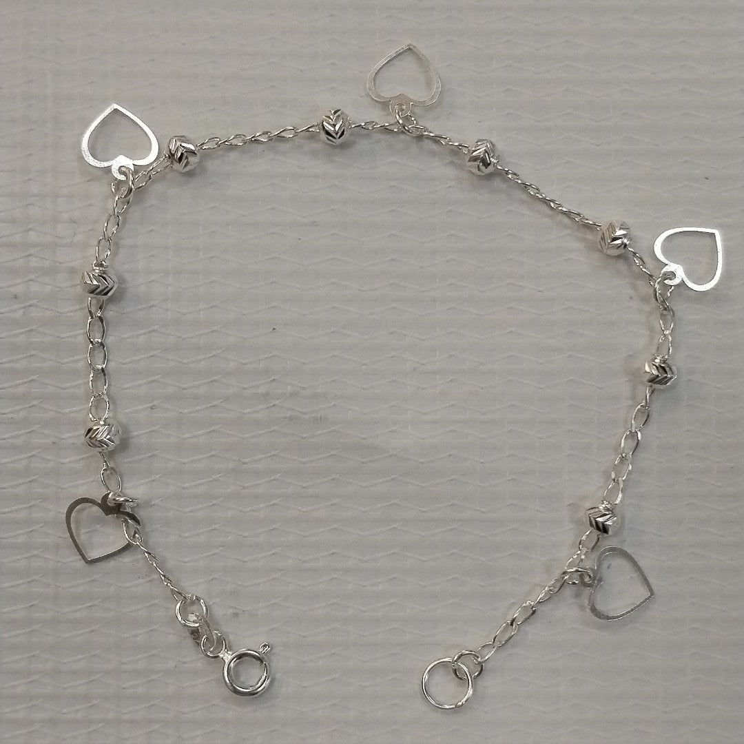 PULSERA TEJIDO ESPECIAL PLATA .925 18 CM 2.7 GR (NUEVO)