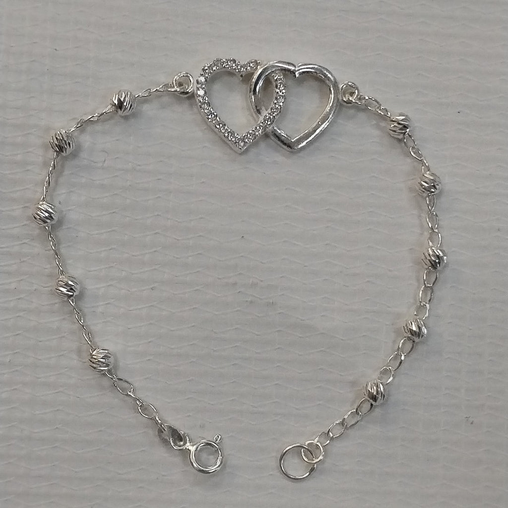 PULSERA TEJIDO TEJIDO ESPECIAL PLATA .925 18 CM 4.1 GR (NUEVO)
