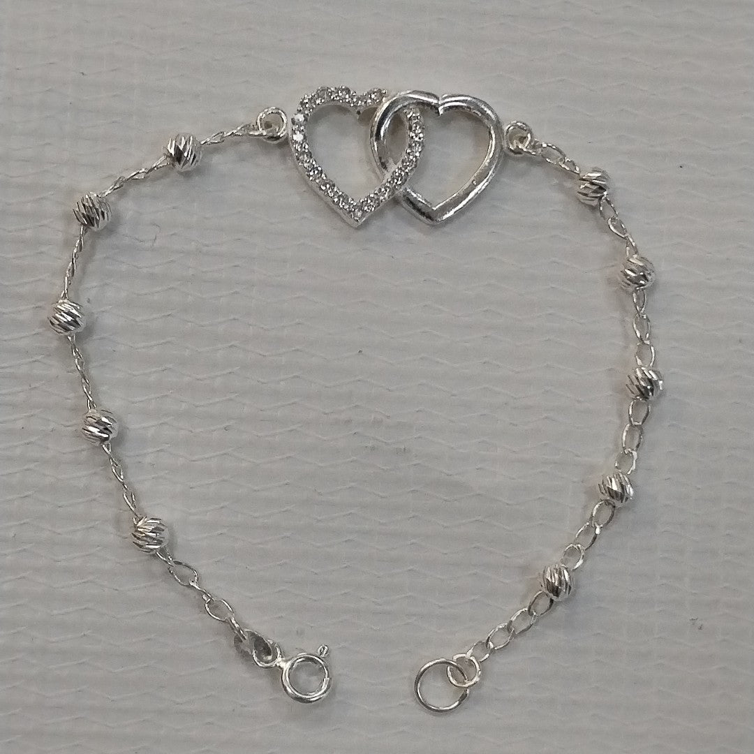 PULSERA TEJIDO TEJIDO ESPECIAL PLATA .925 18 CM 4.1 GR (NUEVO)