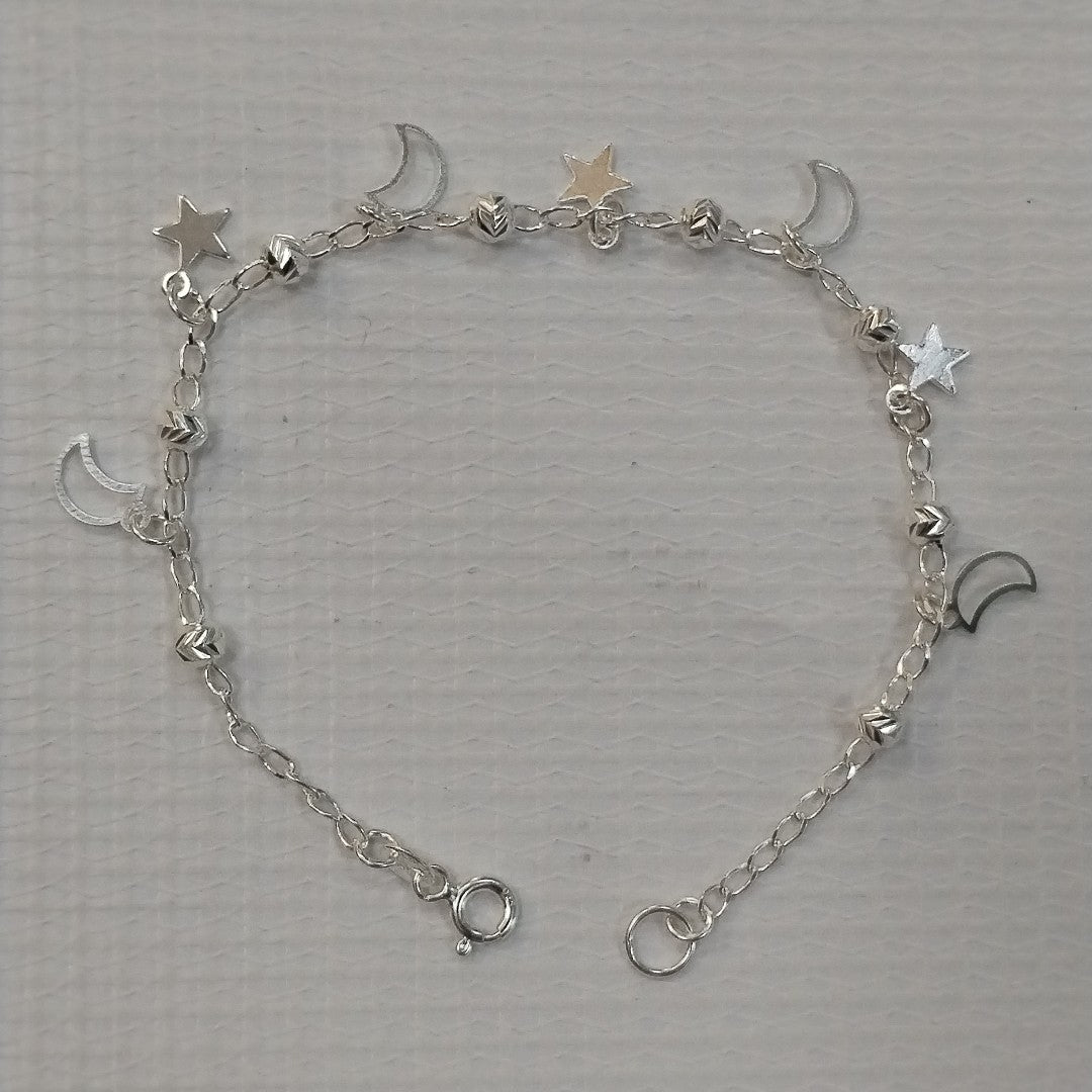 PULSERA TEJIDO TEJIDO ESPECIAL PLATA .925 18 CM 3.1 GR (NUEVO)
