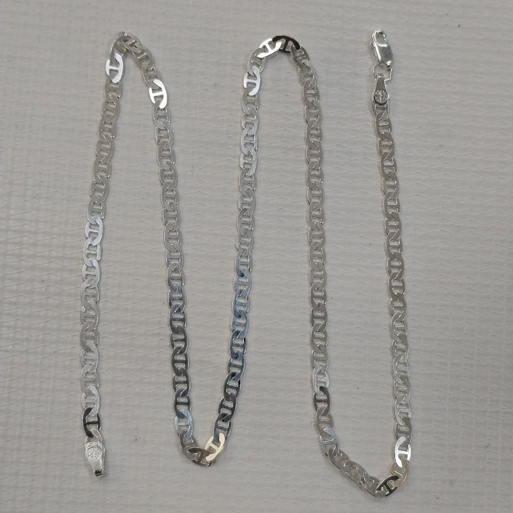 CADENA TEJIDO GUCHI PLATA .925 55 CM 12.5 GR (NUEVO)