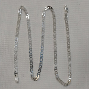 CADENA TEJIDO GUCHI PLATA .925 55 CM 12.5 GR (NUEVO)