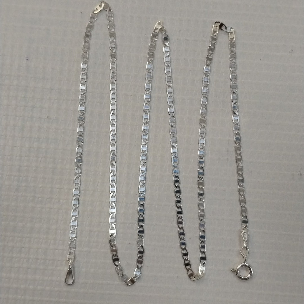 CADENA TEJIDO ESPEJO PLATA .925 55 CM 4 GR (NUEVO)