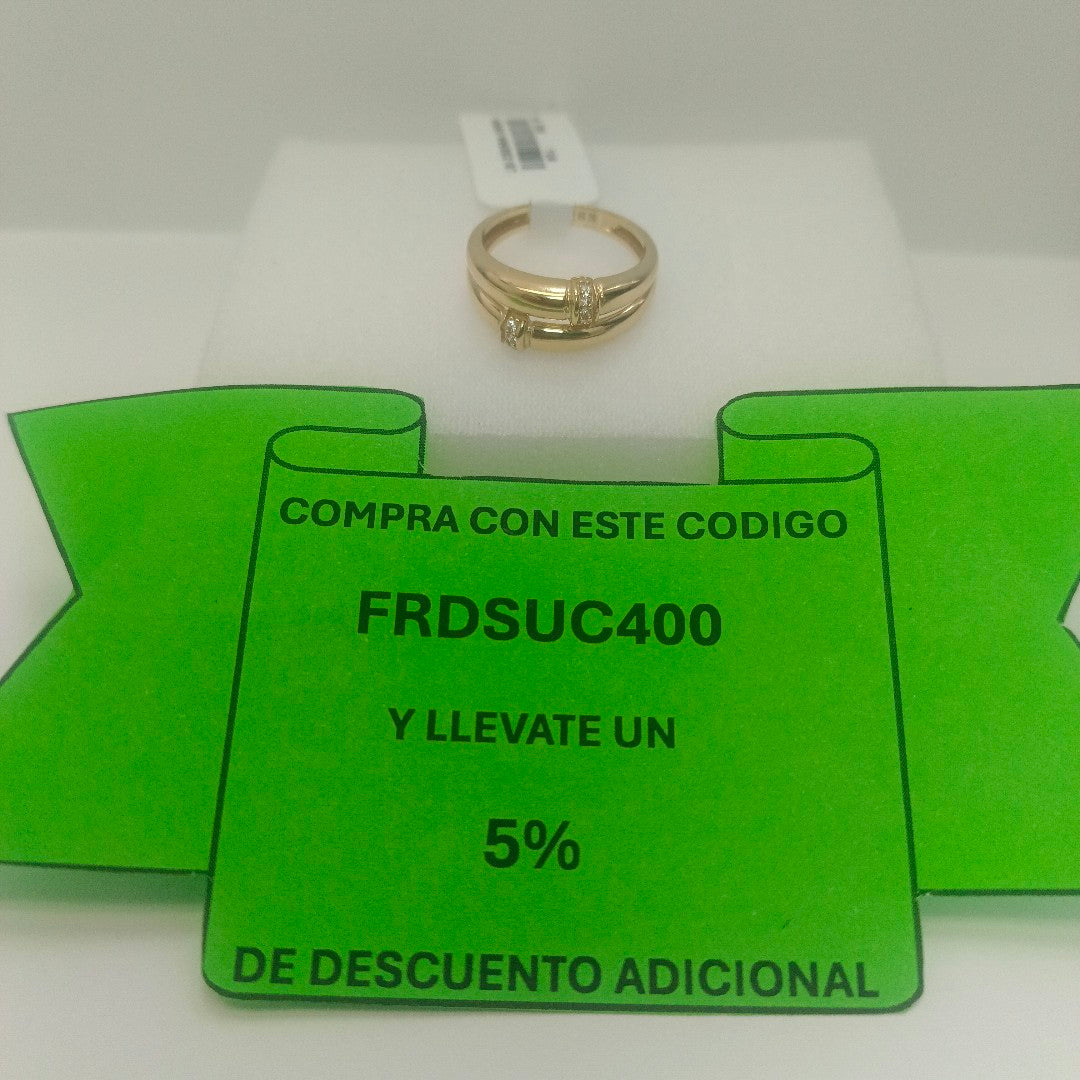 ANILLOS DAMA ORO 14K 2 (NUEVO)