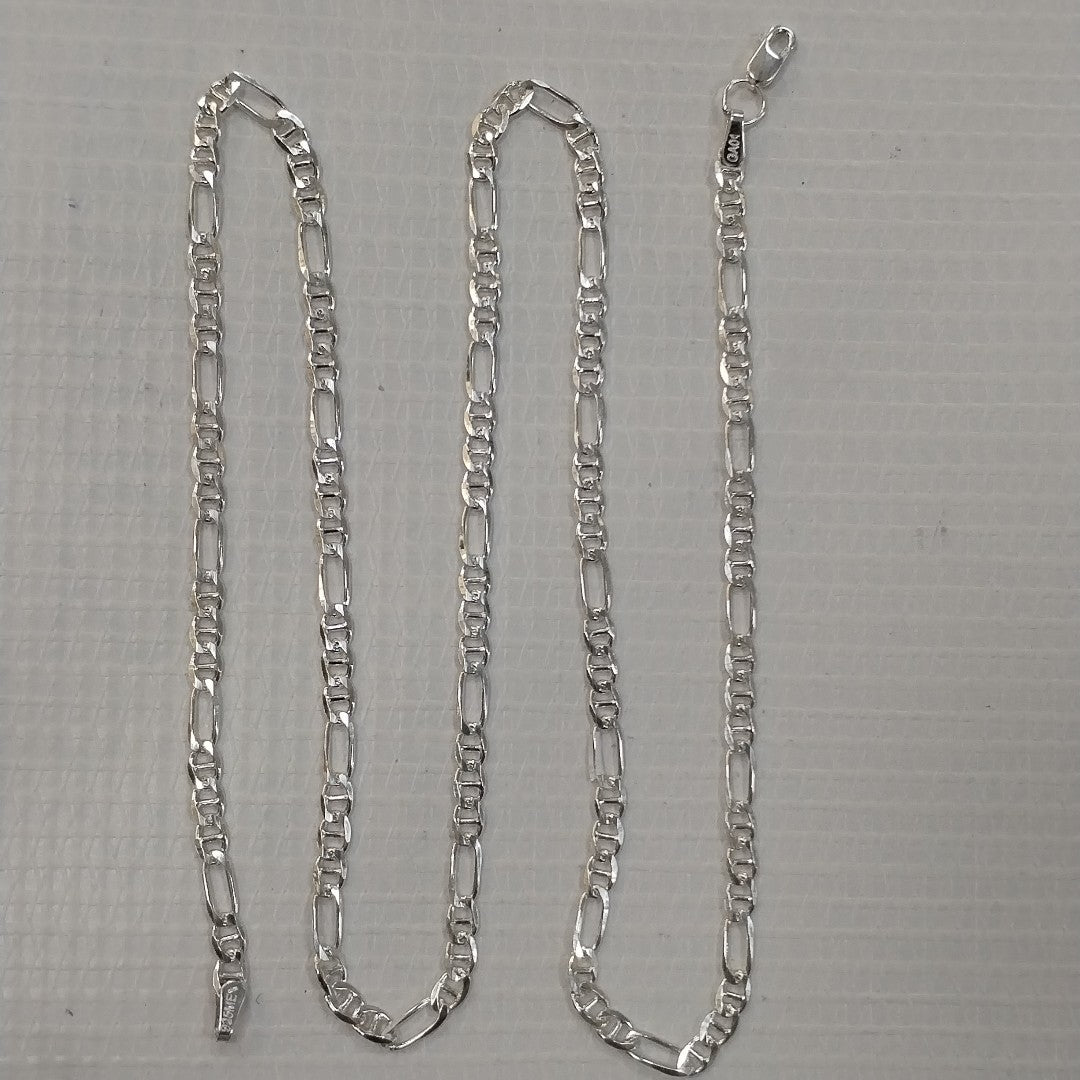 CADENA TEJIDO MARINERO PLATA .925 55 CM 7.9 GR (NUEVO)