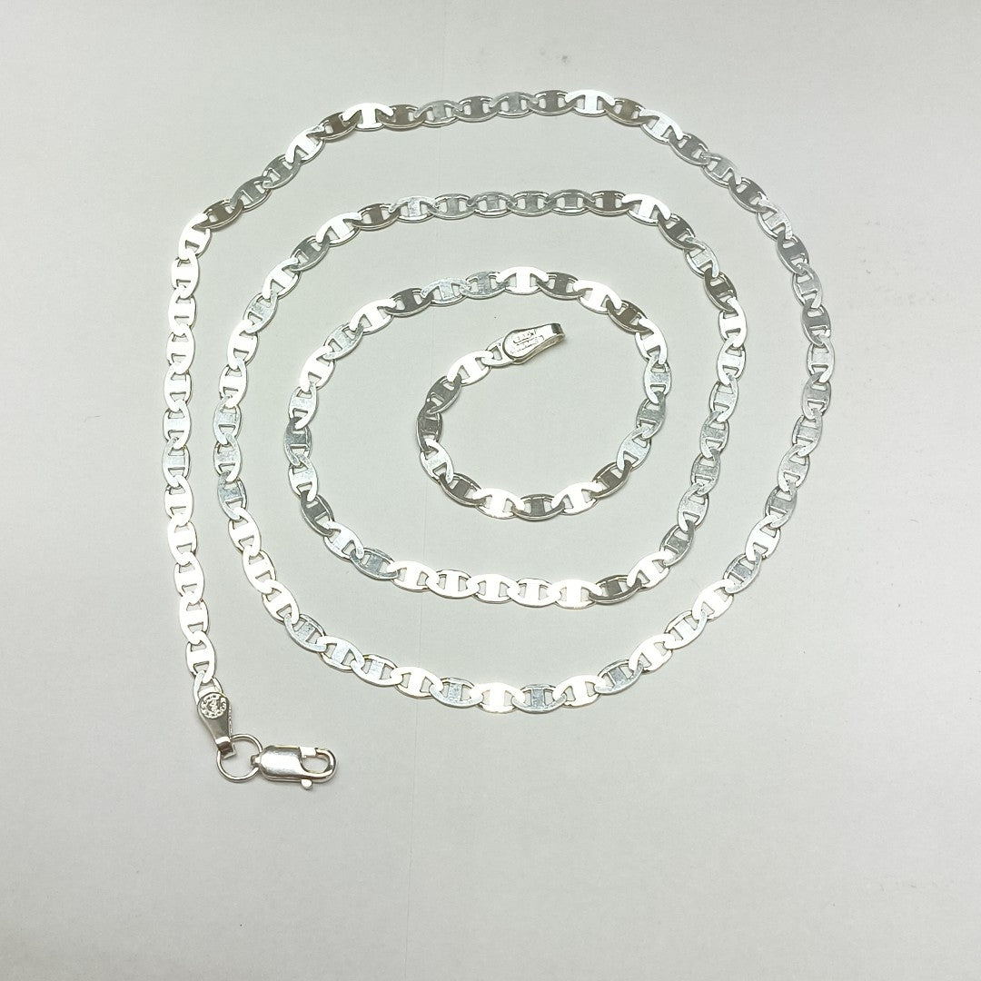CADENA TEJIDO GUCHI PLATA .925 60 CM 9.4 GR (NUEVO)