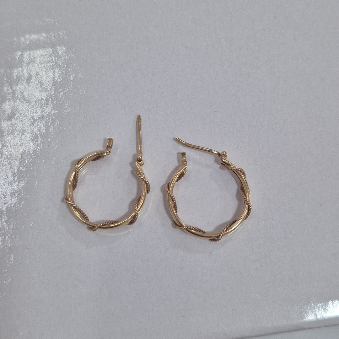 ARRACADAS PAR ORO 14 K 2,80 GRMS (SEMINUEVO)