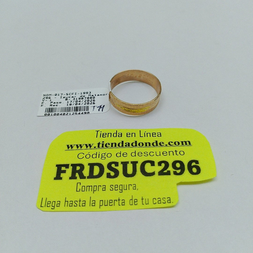 ARGOLLA ORO 14 K 2,80 GRMS (SEMINUEVO)